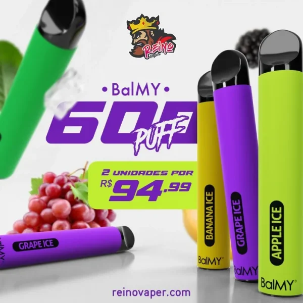 Balmy - 600 Puffs - Combo Pod Descartável