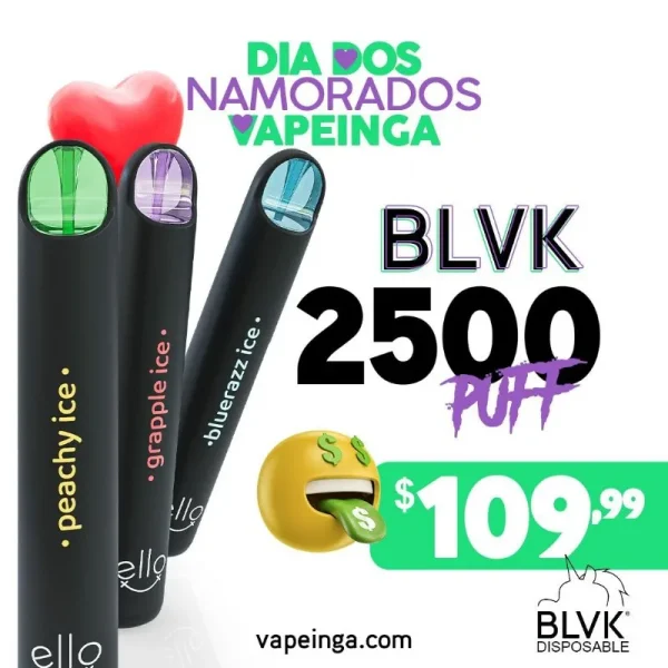 BLVK Ello - 2500 Puffs - Pod Descartável - Promoção Dia Dos Namorados