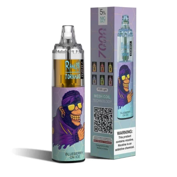 Blueberry On Ice - RandM Tornado - 7000 Puffs - Fumot