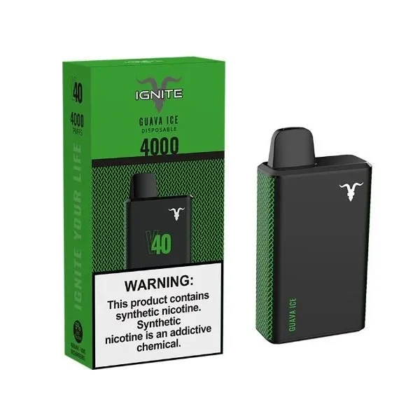 Guava Ice – V40 – 4000 Puffs – Ignite – Pod Descartável
