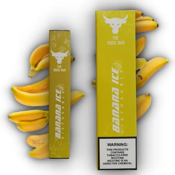 Banana Ice - The Rock Bar - 300 Puffs - Pod Descartável
