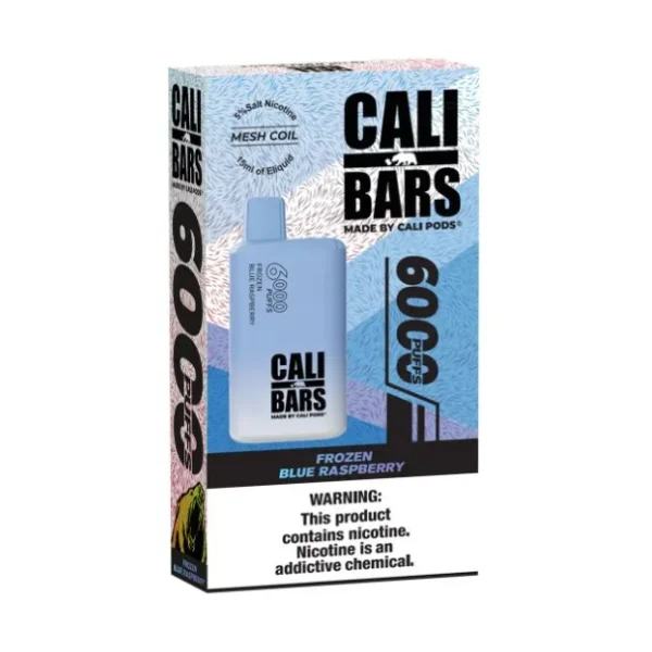 Frozen Blue Raspberry V2 6000 Puffs - Cali Bars
