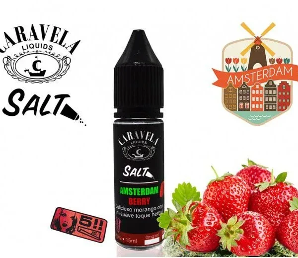Líquido Nicsalt - Amsterdam Berry - Caravela - 15ml