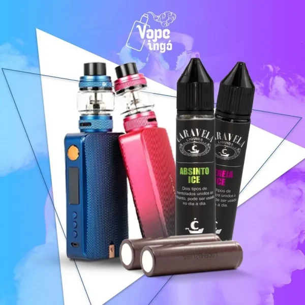 Combo Gen S 220W + E-liquid Caravela 30ml + 2 Baterias