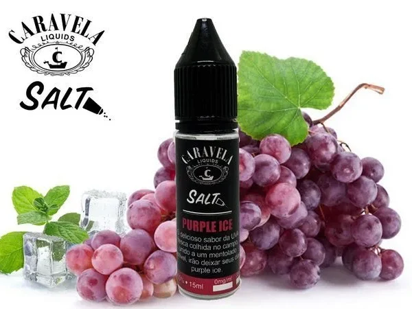 Líquido Nicsalt - Purple Ice - Caravela - 15ml