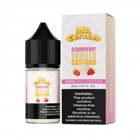Mr. Custard – Strawberry Vanilla Custard - Mr. Freeze Salt - 30ml